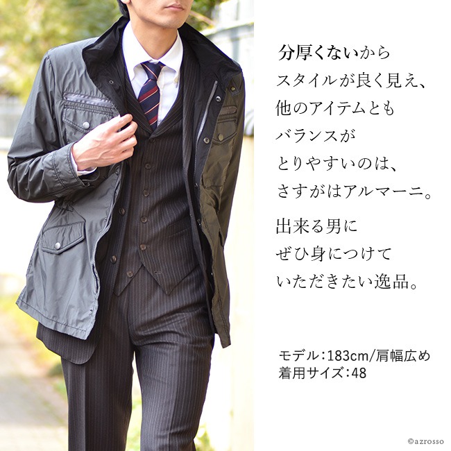 ハーフコート アルマーニ コレツィオーニ ARMANI COLLEZIONI