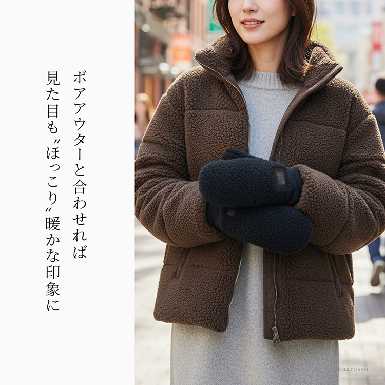 UGG ミトン手袋 レディース ボア ムートン フリース ミトングローブ