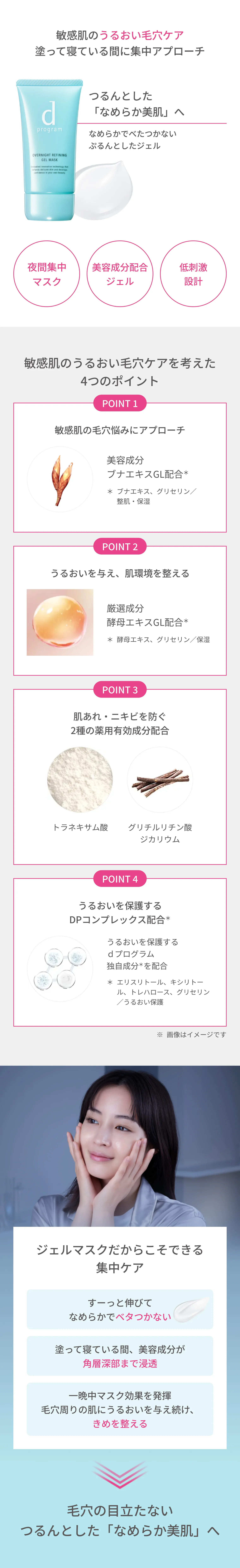 薬用 ナイトジェルマスク｜パック ・ マスク｜d プログラム｜資生堂