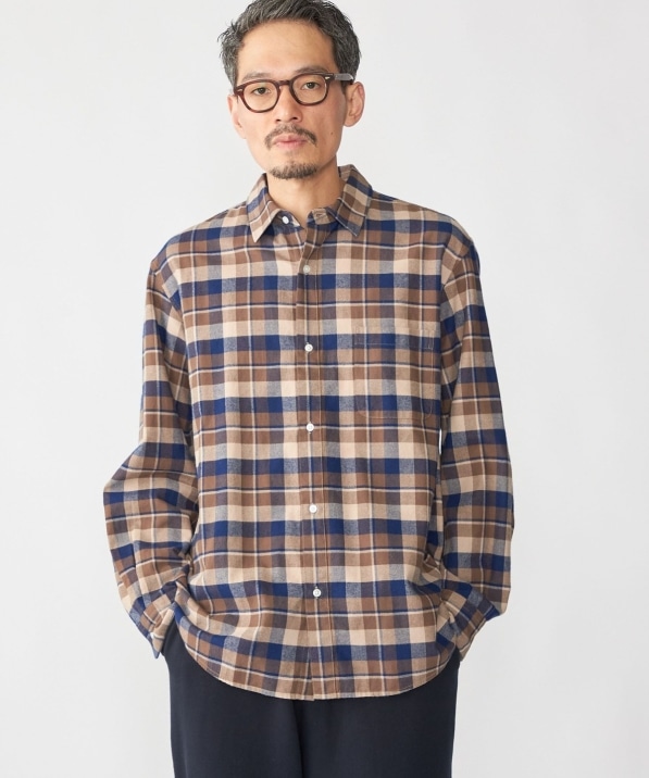 SHIPS: BEZ レギュラーカラー ネル チェック シャツ｜ SHIPS 公式サイト