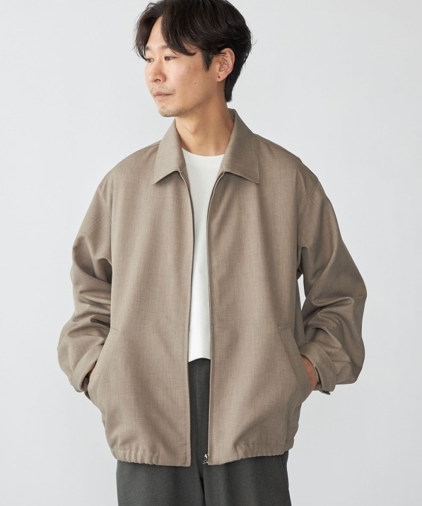 SHIPS: ウール ライク ポリエステル ジップ ブルゾン｜ SHIPS 公式サイト