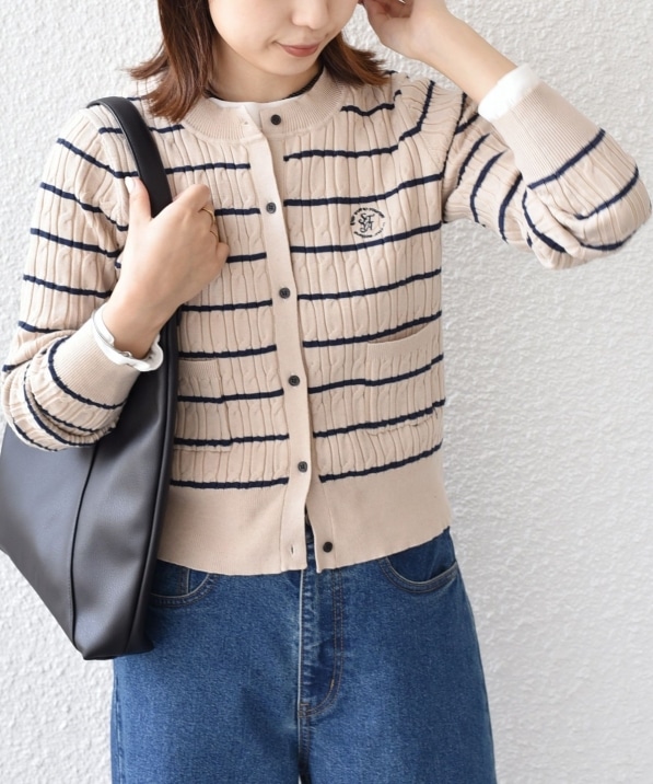 SHIPS Colors:〈手洗い可能〉ミニケーブル カーディガン◇｜ SHIPS