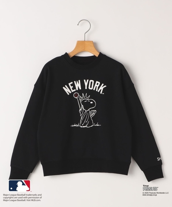 SHIPS KIDS:130～170cm / PEANUTS×MLB プリント スウェット｜ SHIPS
