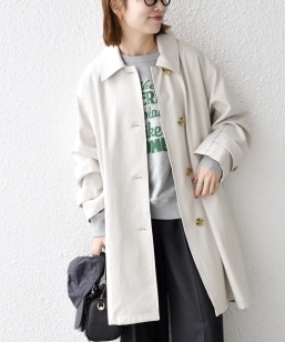 SHIPS any:〈洗濯機可能〉スタンドカラー ドロスト ギャザー ロング