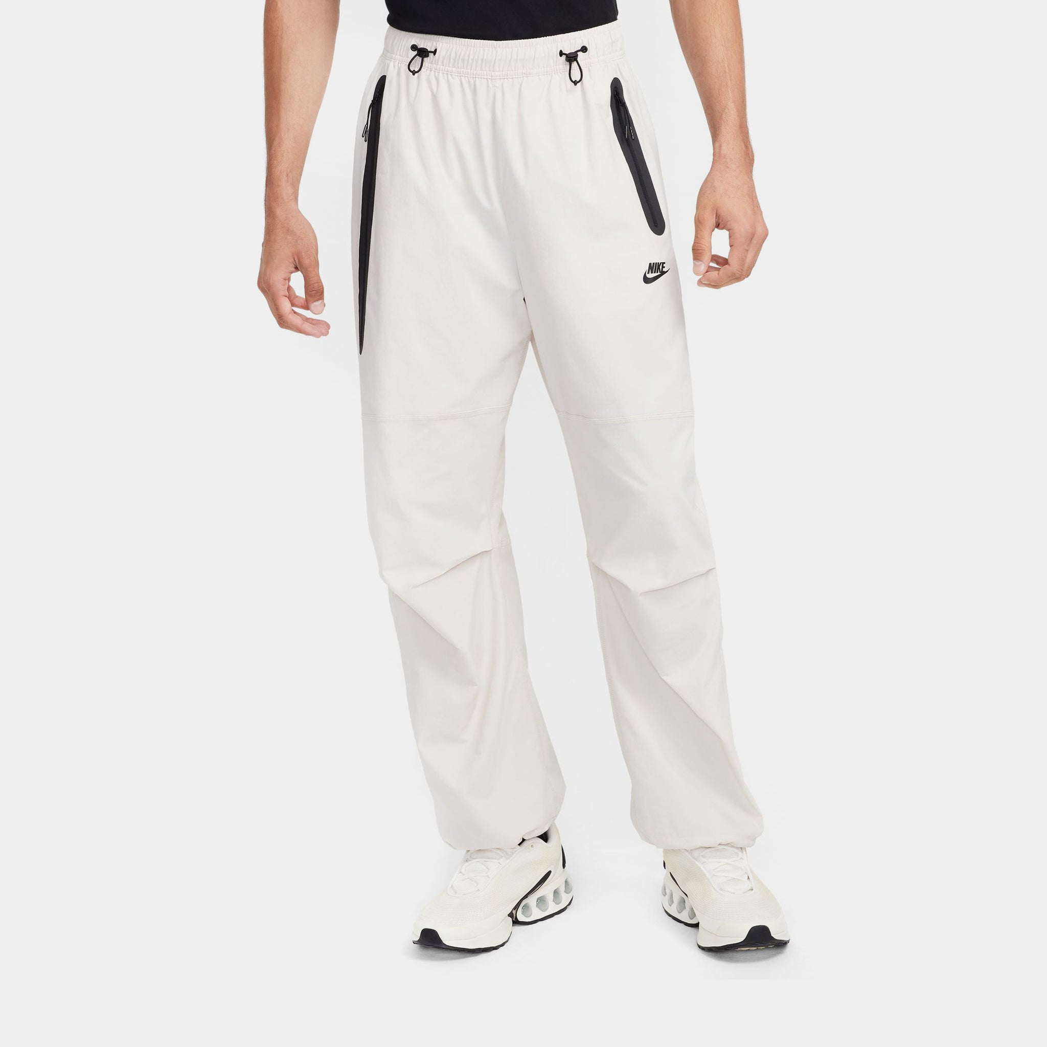 Nike NSW Tech Woven Oversized Mens Pants Black White HM7158-104