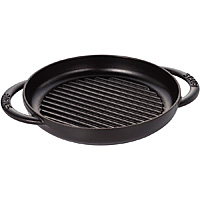 ストウブ ピュアグリル ラウンド ブラック 40509-377 26cm - 調理器具