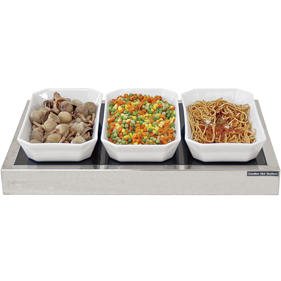 ブッフェウォーマー 1/1 ブラックガラストップ PA10751PRO - 調理器具