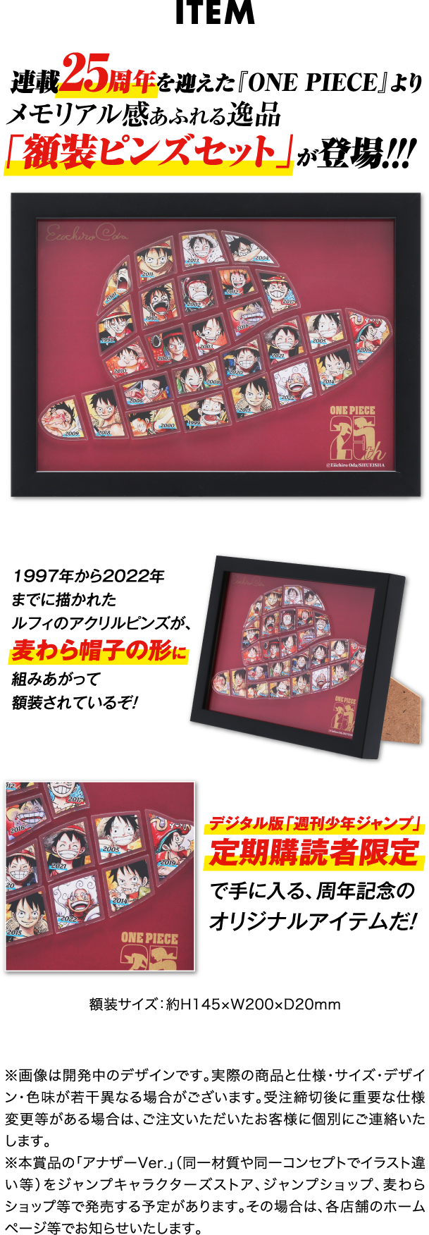 デジタル版「週刊少年ジャンプ」定期購読者限定】『ONE PIECE』額装