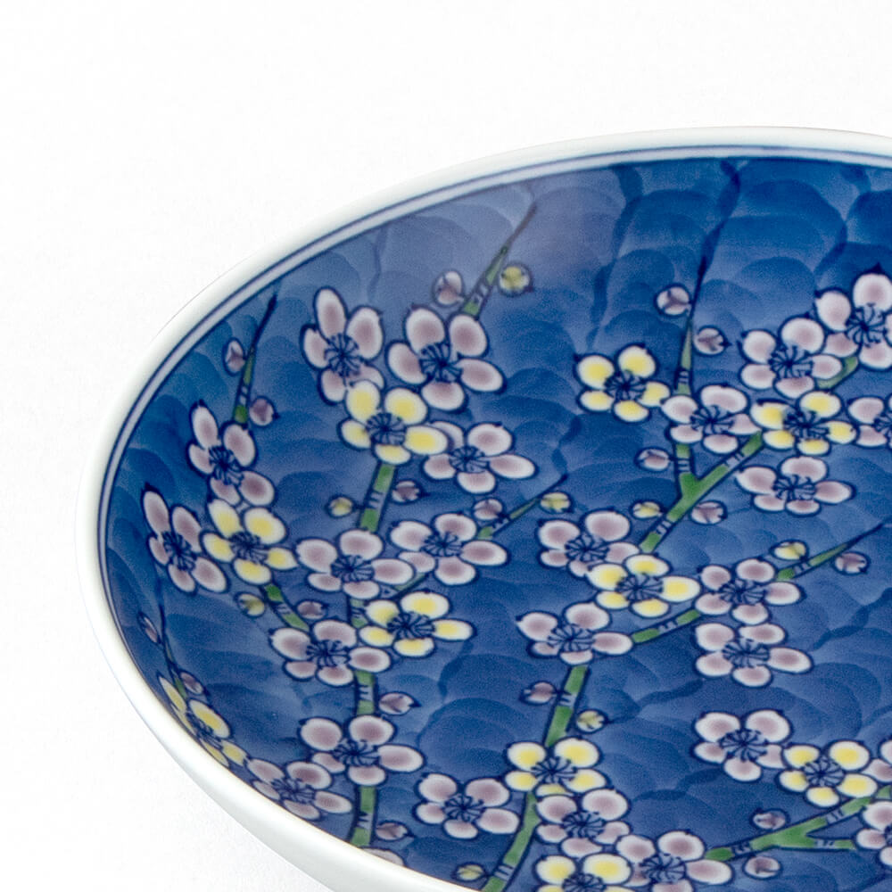 染錦枝梅 皿（16.5cm） ｜ 有田焼の源右衛門窯公式オンラインショップ