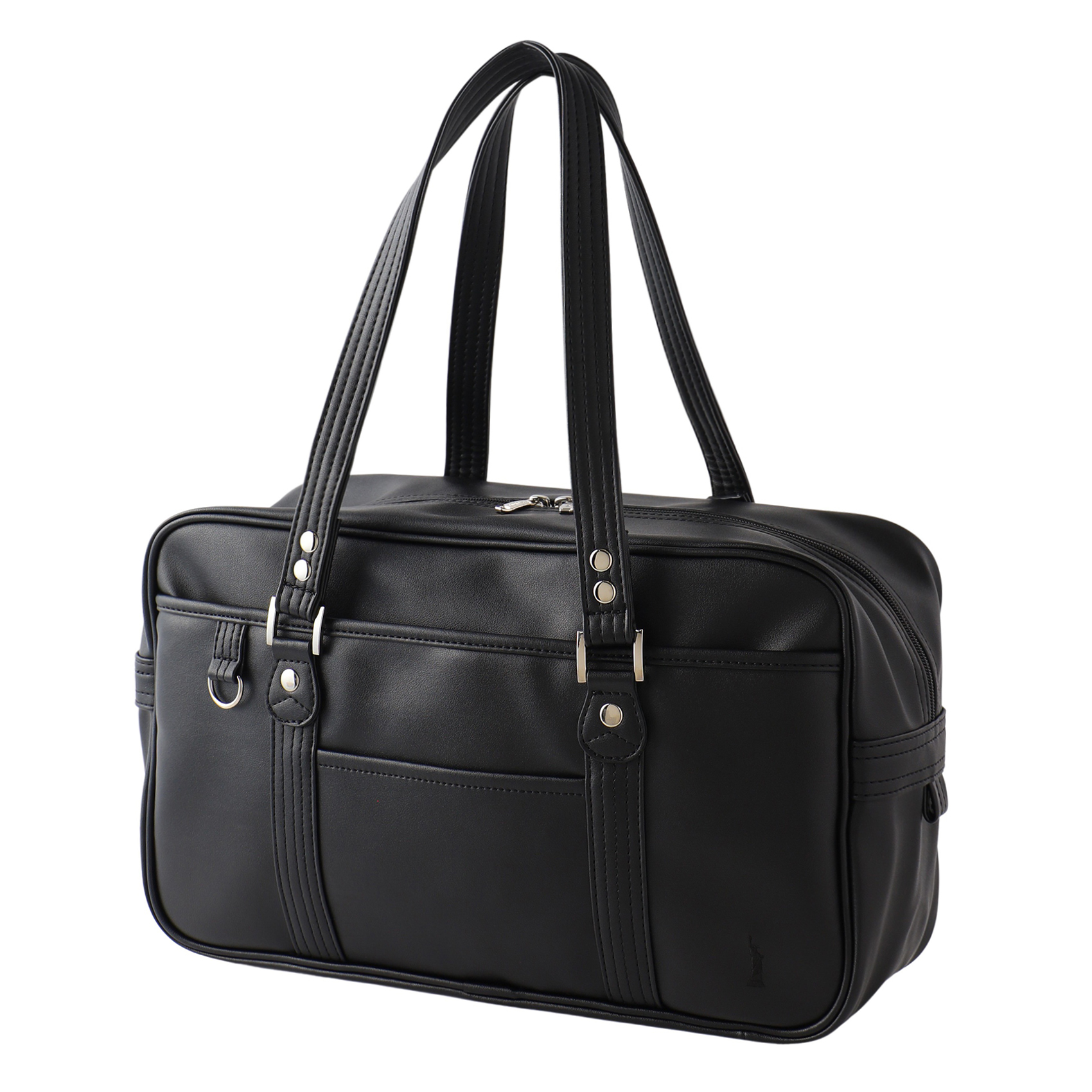 イーストボーイ 定番 合皮バッグ(ブラック×ブラック） 4209305