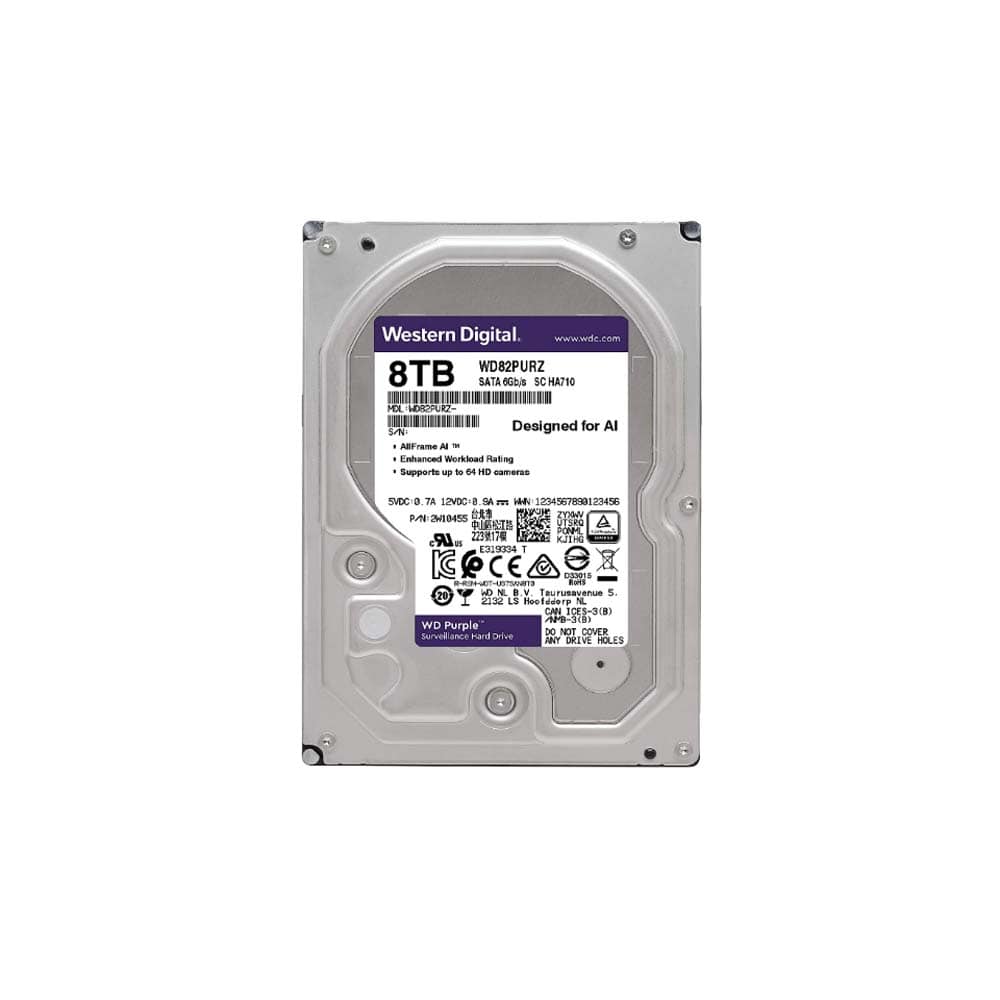 Western Digital WD82PURZ WD Purple? Surveillance - 8TB - Nexlar E