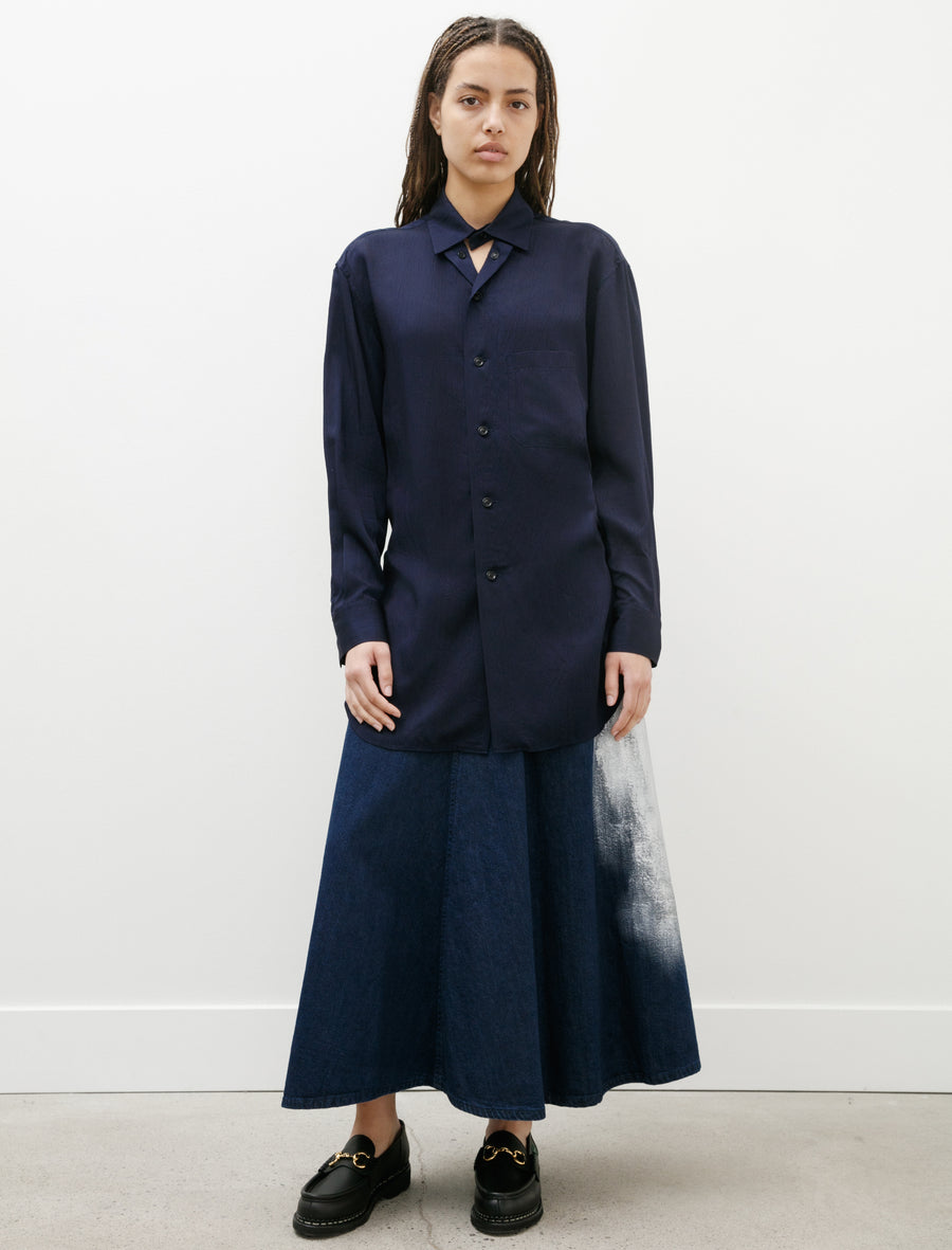 Y's by Yohji Yamamoto Keyhole Work Shirt Indigo – Neighbour
