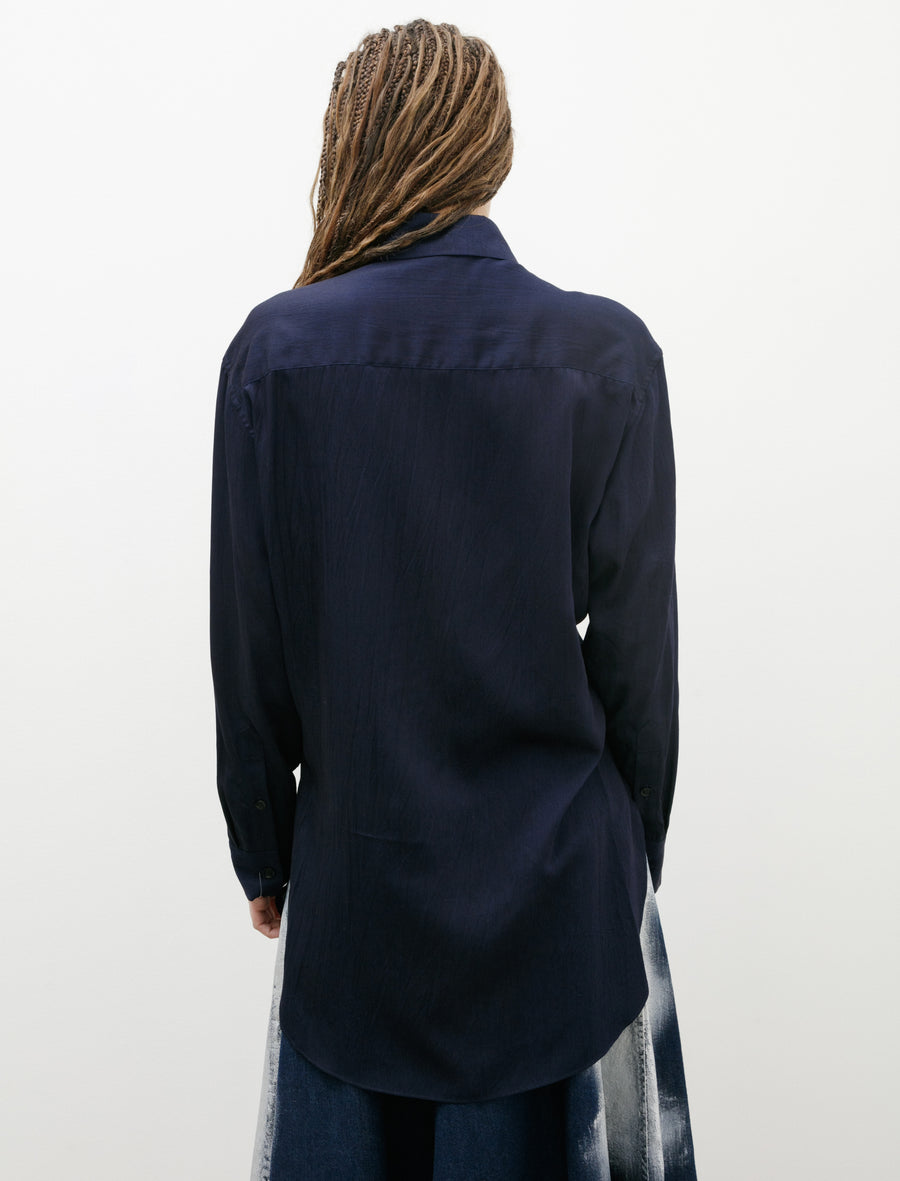 Y's by Yohji Yamamoto Keyhole Work Shirt Indigo – Neighbour