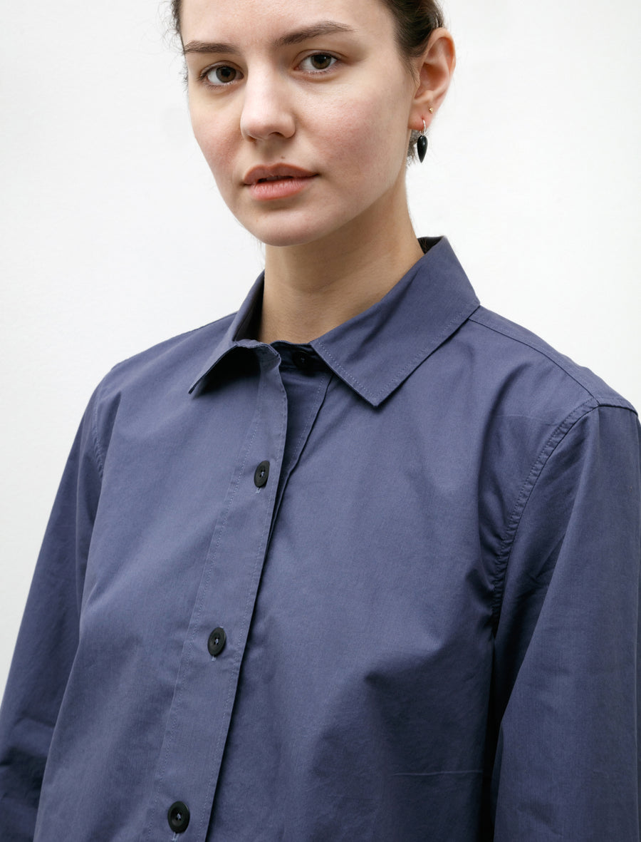 Margaret Howell MHL Simple Shirt Lightweight Brushed Indigo