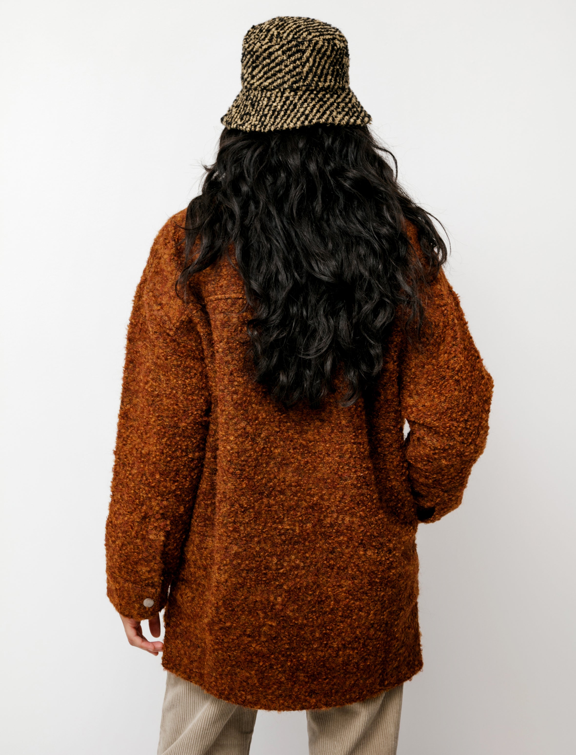 Acne Studios Fluffy Alpaca Oversized Jacket Rust – Neighbour