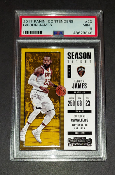 LeBron James 2017 Panini Contenders Season Ticket Cleveland