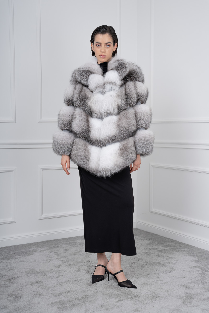 Shadow Frost Fox Jacket | Shopifur