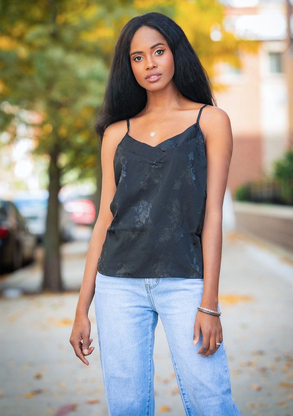 Romantic, Silky Floral Camisole Tank Top | LOVESTITCH