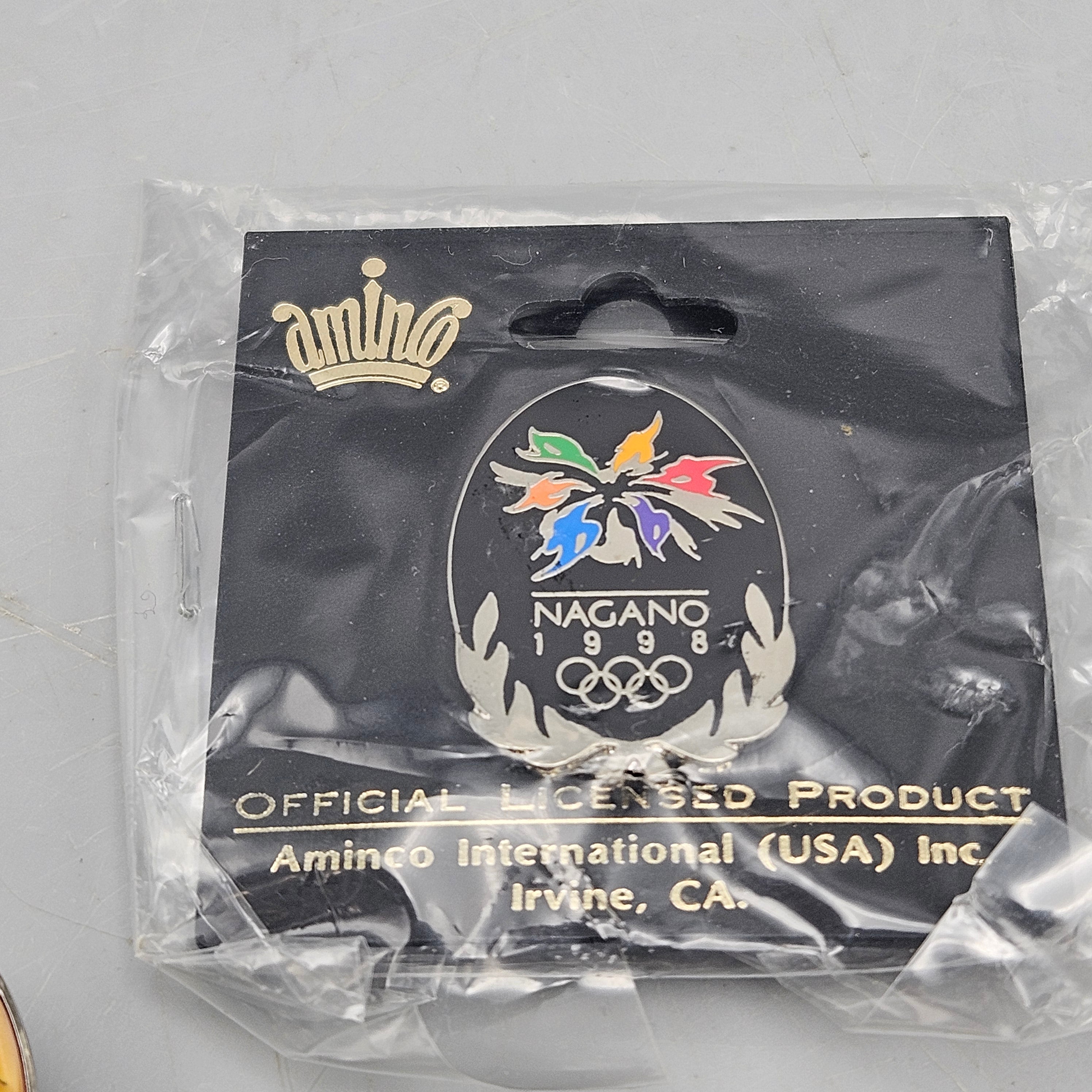 Lot of 5 Nagano 1998 Olympic Pins | Authenticated Estate Treasure