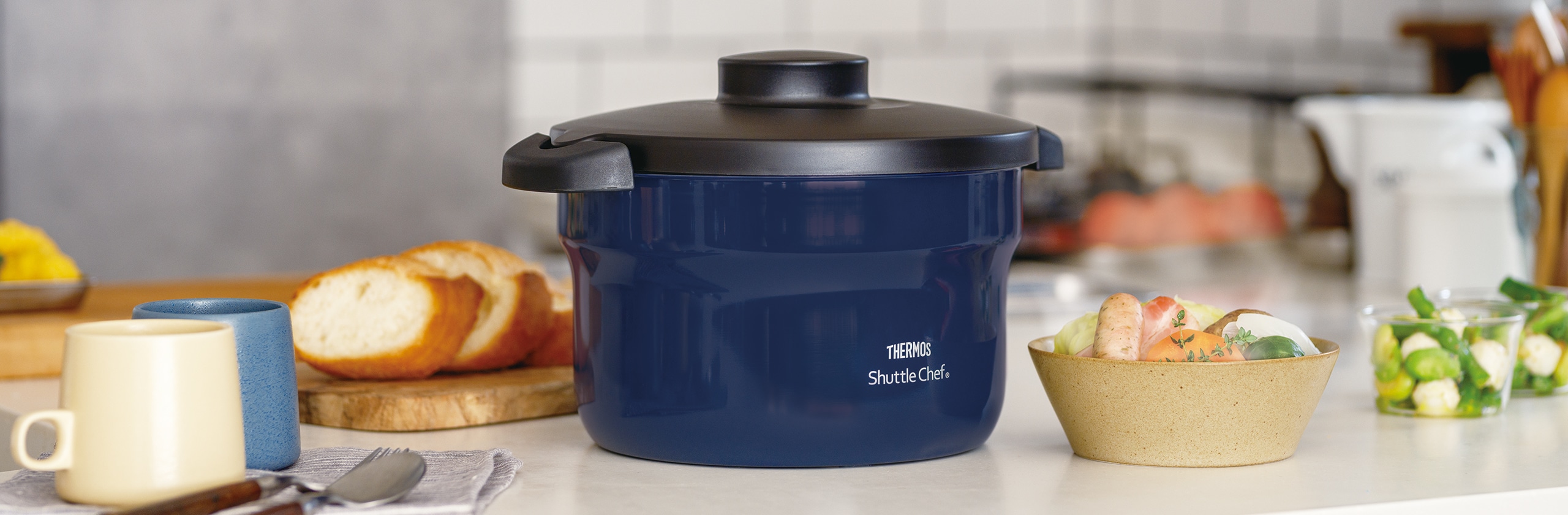 THERMOS Shuttle Chef 6L 節約料理 省エネ 災害時にも役立つ！ガス