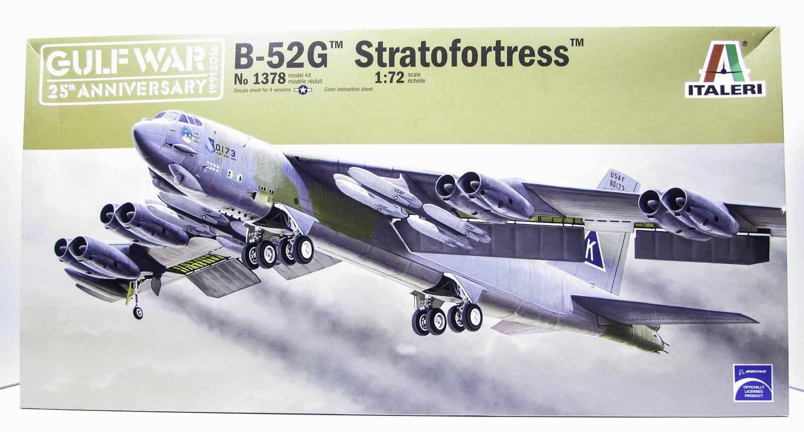 B-52G Stratofortress Gulf War 25 Years Italeri 1378 1/72 Aircraft