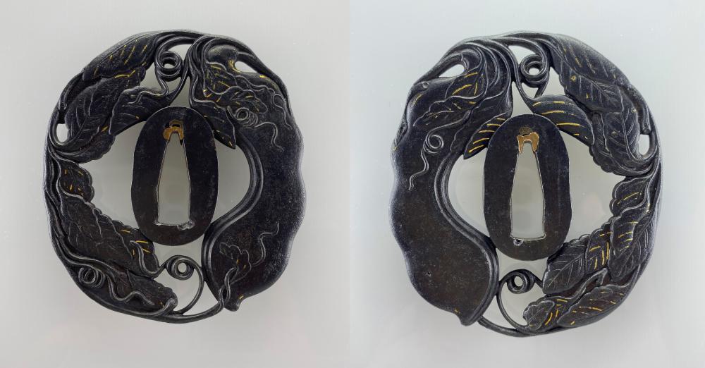 鐔 無銘 薩摩 鉈豆透 / Tsuba Mumei Satsuma - 勝武堂 【創業大正末期】