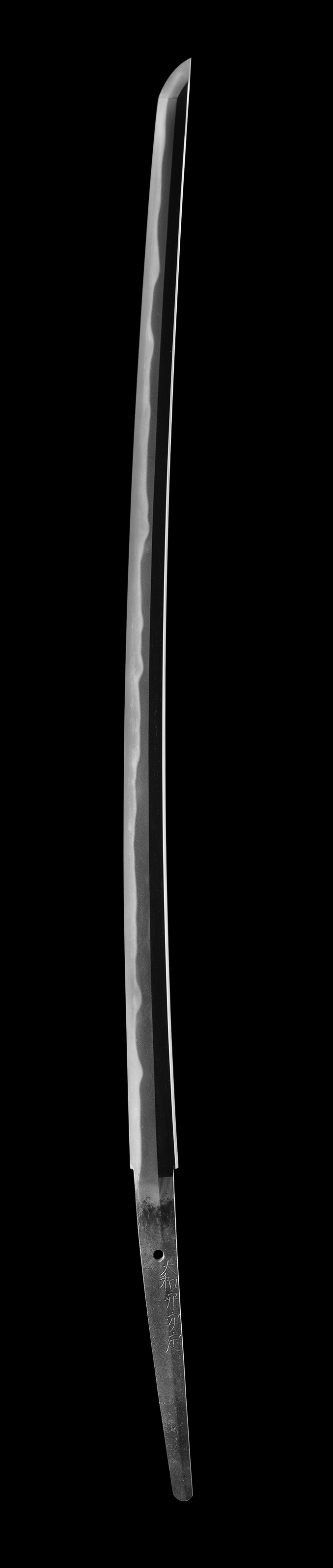 刀 大和守安定(金象嵌)万治二年霜月五日 山野加右衛門尉永久(花押)三ツ