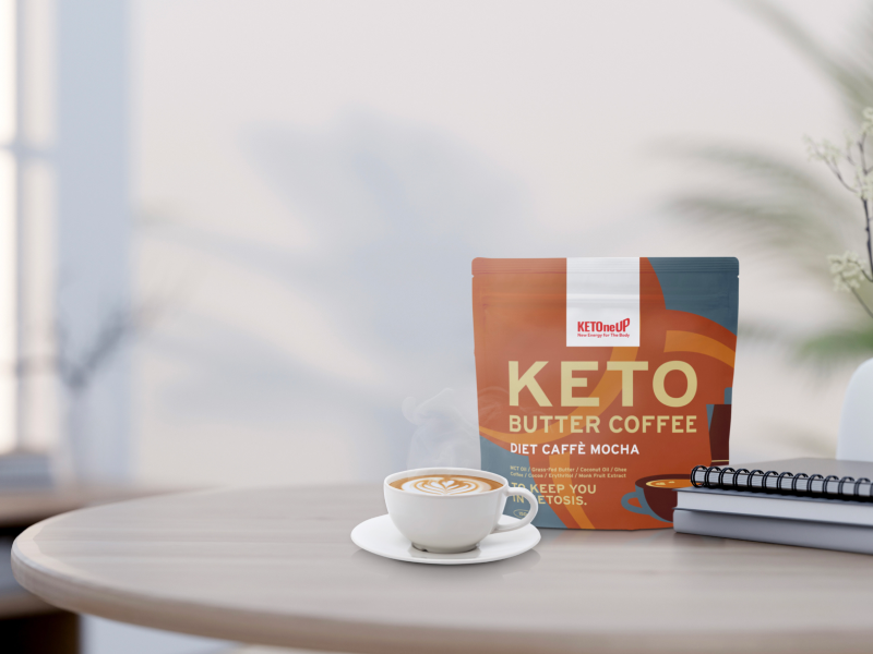 KETOneUP ケトバターコーヒー ダイエットカフェモカ 150g | MCT＆KETO
