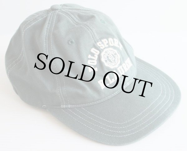 90s POLO SPORTポロ スポーツ ラルフローレン コットンキャップ 緑