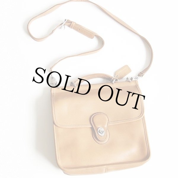 USA製 COACH オールド コーチ 2WAY レザー ショルダーバッグ タン