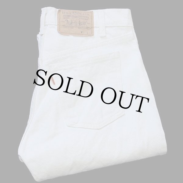 80s USA製 Levi'sリーバイス 505 ホワイト デニムパンツ w31 L32