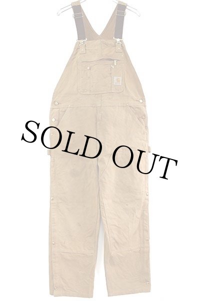 メキシコ製 carharttカーハート ダック地 ダブルニー オーバーオール