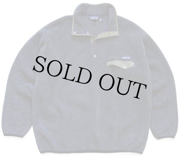 90s USA製 patagoniaパタゴニア シンチラ フリース スナップT グレー
