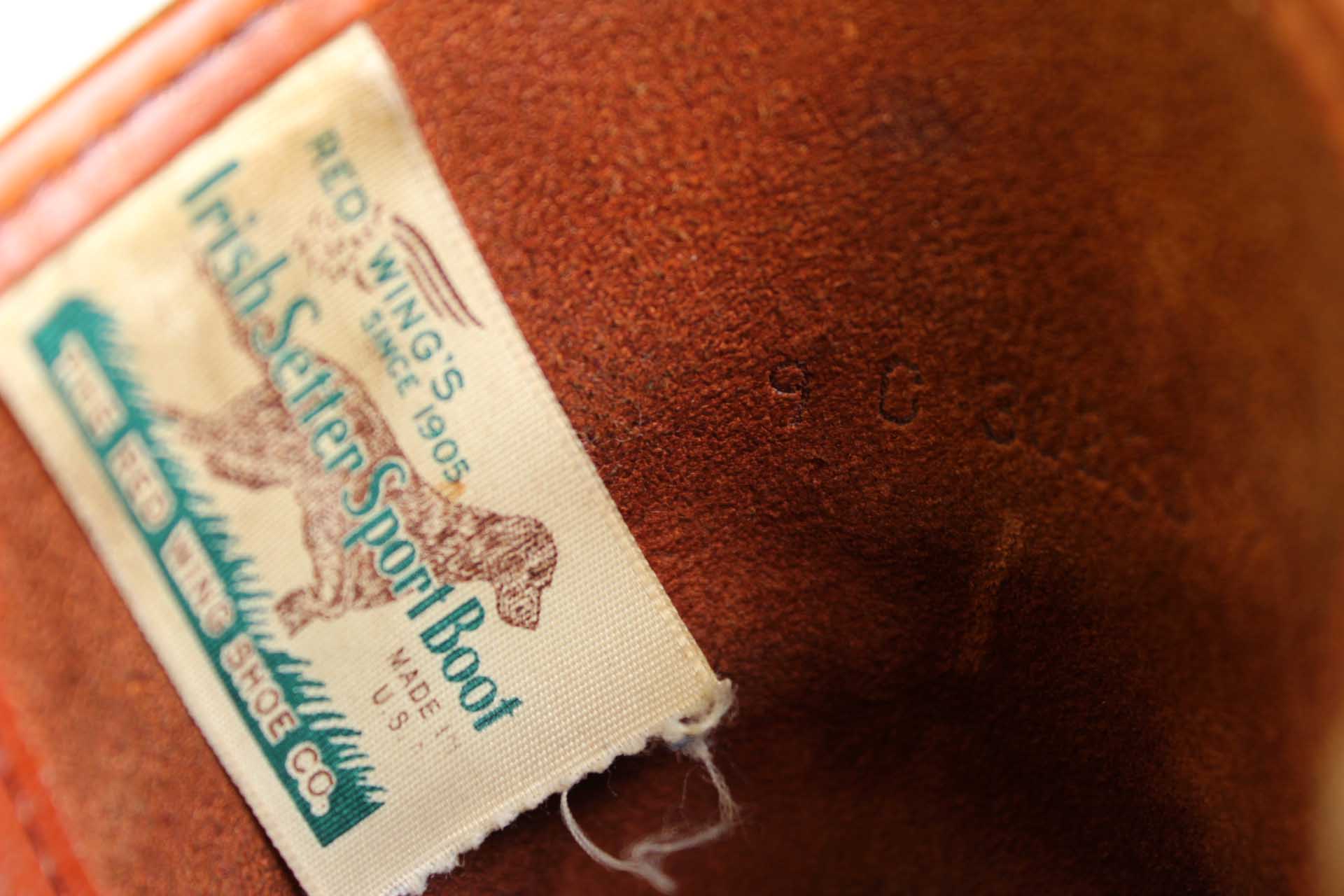 80s USA製 REDWINGレッドウイング 866 犬タグ アイリッシュセッター