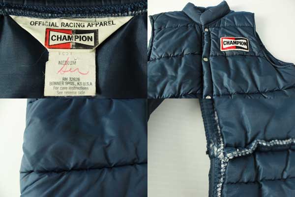 70s CHAMPION SPARK PLUG チャンピオン プラグ パッチ付き 中綿入り