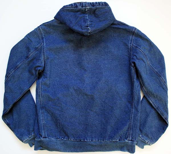 80s USA製 carharttカーハート チェックライナー デニム アクティブ