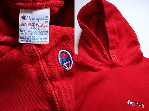 90s USA製 Championチャンピオン 刺繍 リバースウィーブ スウェット