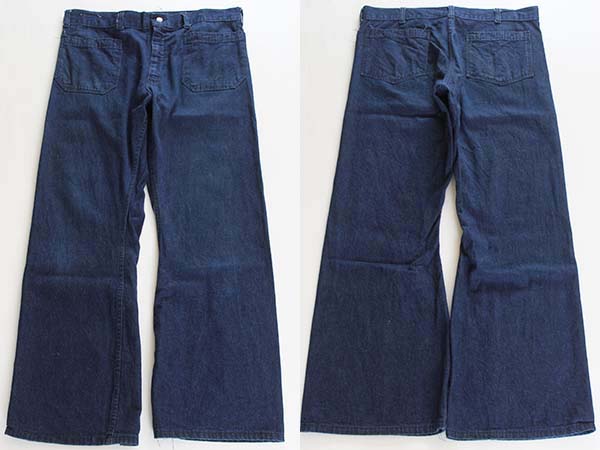 70s navdungaree デニム セーラーパンツ w35 - Sixpacjoe Web Shop