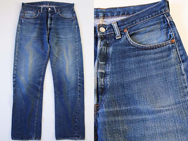 70s USA製 Levi'sリーバイス 501 シングル 66前期 デニムパンツ w35
