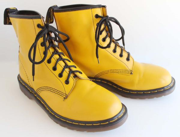 英国製 DR.MARTENSドクターマーチン 8ホールブーツ 黄 UK10