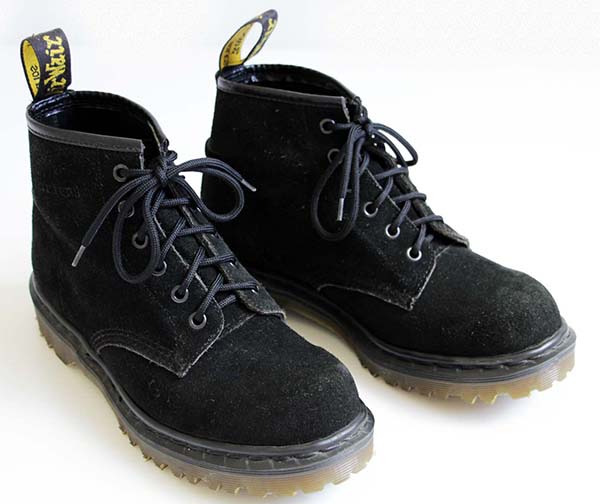 英国製 DR.MARTENSドクターマーチン スエードレザー 6ホールブーツ 黒