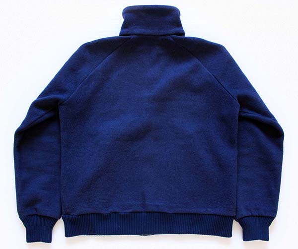 80s patagoniaパタゴニア デカタグ フルジップ フリースジャケット 紺