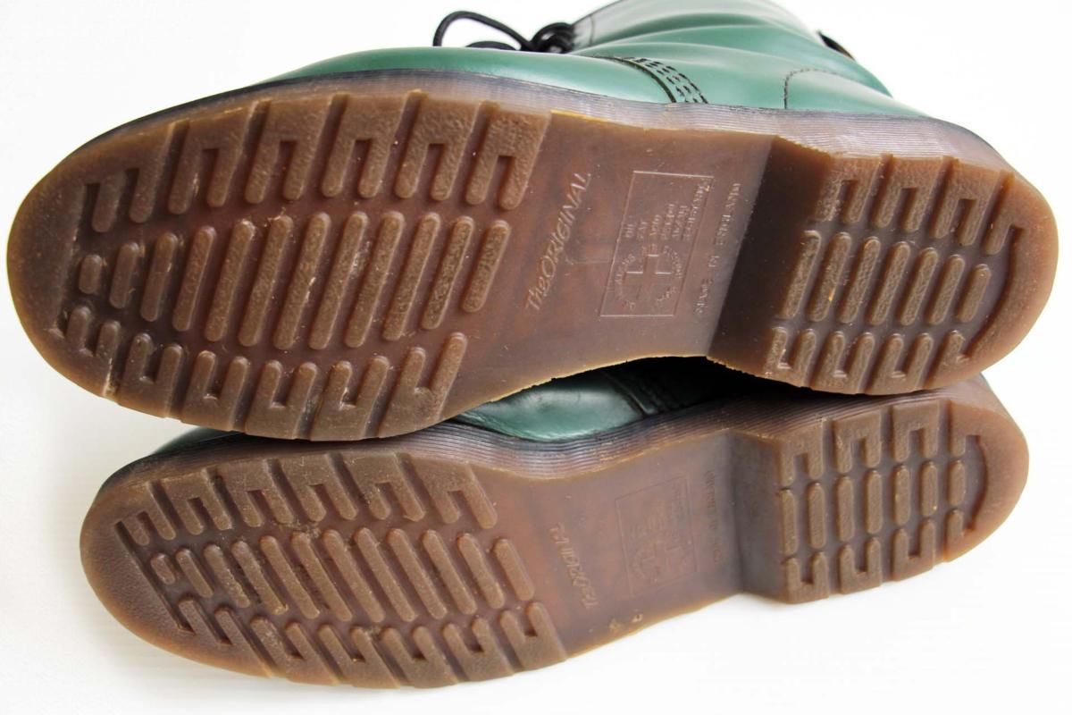 英国製 DR.MARTENSドクターマーチン 8ホールブーツ 緑 UK12