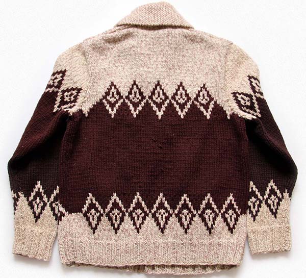 60s ダイヤ柄 ウール カウチンセーター - Sixpacjoe Web Shop