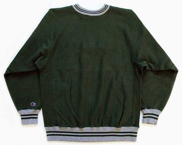 90s Championチャンピオン スクリプト ビッグロゴ刺繍 リブライン