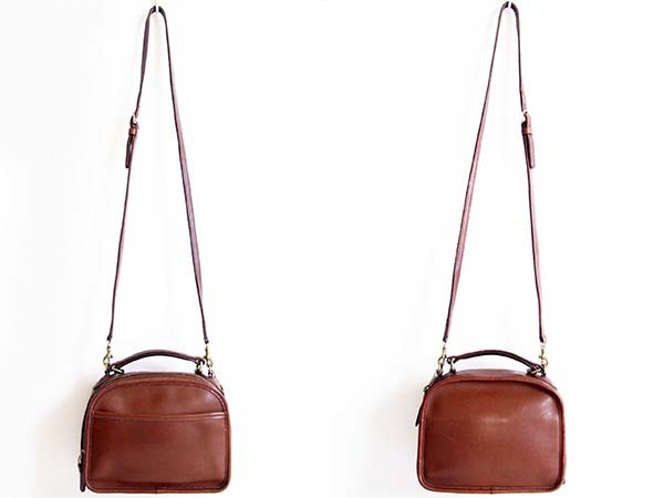 USA製 COACH オールド コーチ 2WAY レザー ショルダーバッグ 茶☆9991