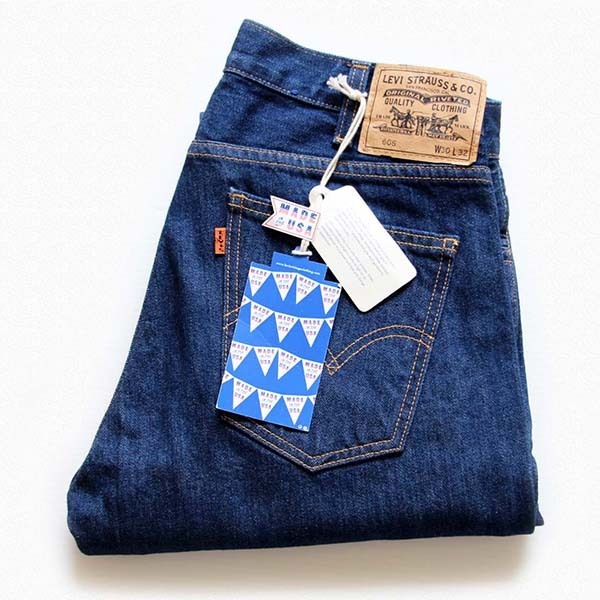 新品☆USA製 LVC LEVI'S VINTAGE CLOTHING リーバイス 606 BIGE デニム