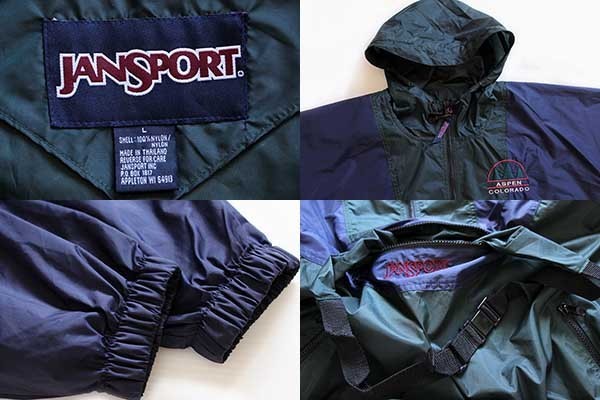 90s JANSPORTジャンスポーツ ASPEN COLORADO刺繍 マルチカラー