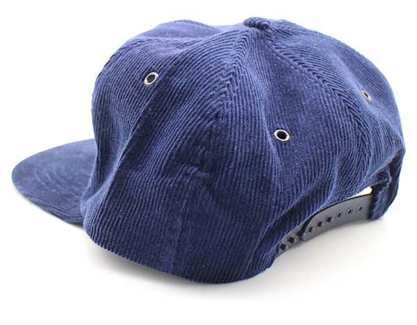 デッドストック☆80s CAMEL キャメル 刺繍 コーデュロイキャップ 紺