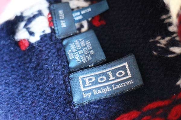 ポロ ラルフローレン スキー ノルディック柄 ラムウール ニット